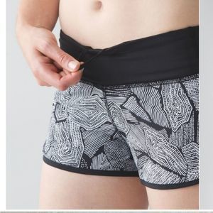 lululemon athletica Black and White Athletic Shorts